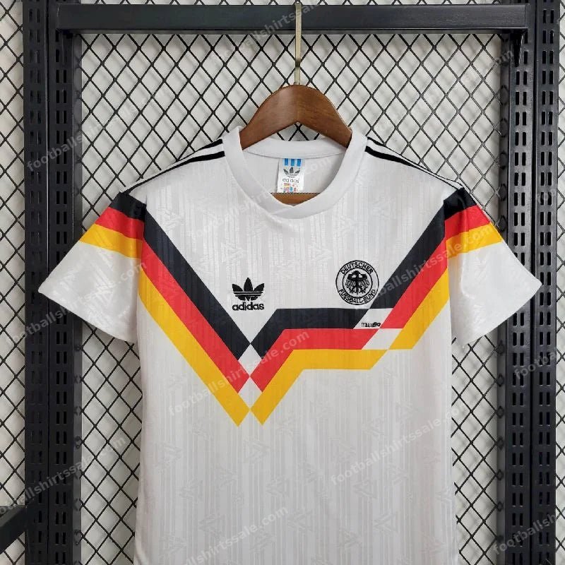 1992 Retro Kids Size Germany Home Soccer Jersey - Detail 2
