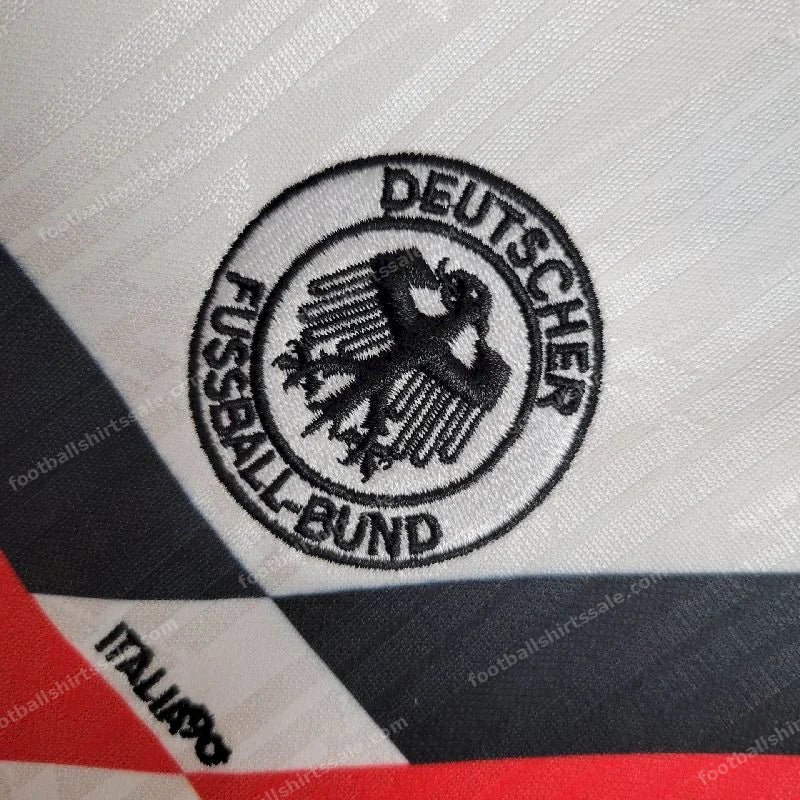 1992 Retro Kids Size Germany Home Soccer Jersey - Detail 7