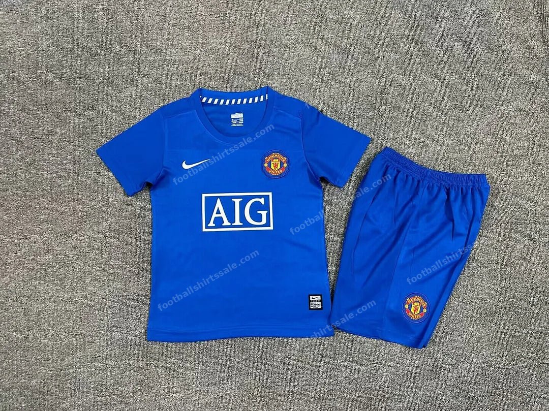 2007/2008 Retro Kids Size Manchester United Away Football Shirt 1:1 Thai Quality