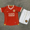 2006/2007 Retro Kids Size Manchester United Home Football Shirt 1:1 Thai Quality