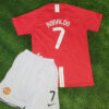 2007/2008 Retro Kids Size Manchester United Home Football Shirt 1:1 Thai Quality - Detail 1