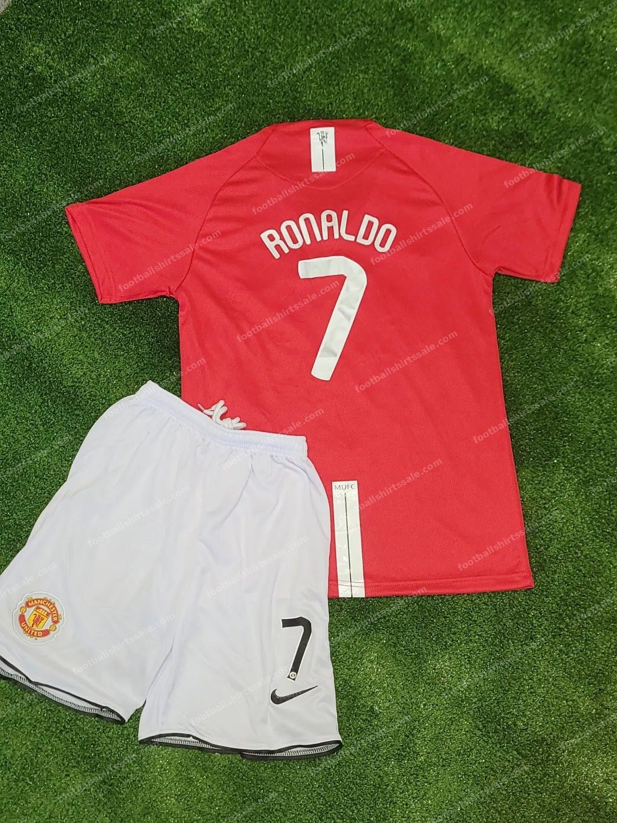 2007/2008 Retro Kids Size Manchester United Home Football Shirt 1:1 Thai Quality - Detail 1
