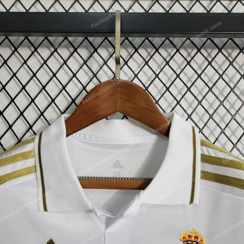 2011/2012 Retro Kids Size Real Madrid Home Soccer Jersey - Detail 3