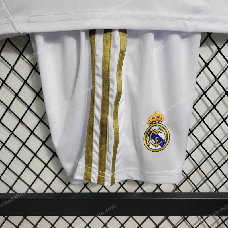 2011/2012 Retro Kids Size Real Madrid Home Soccer Jersey - Detail 4