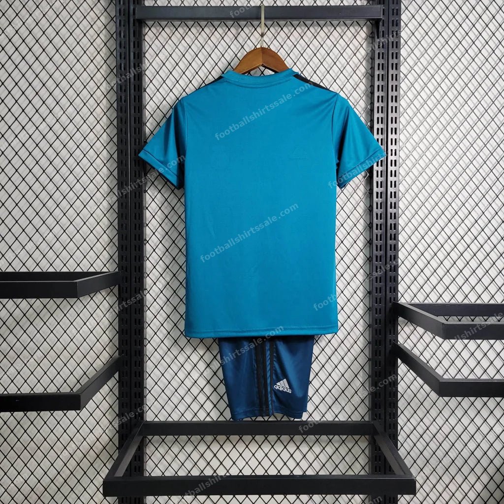 2017/2018 Retro Kids Size Real Madrid Third Away Football Shirt - Detail 1
