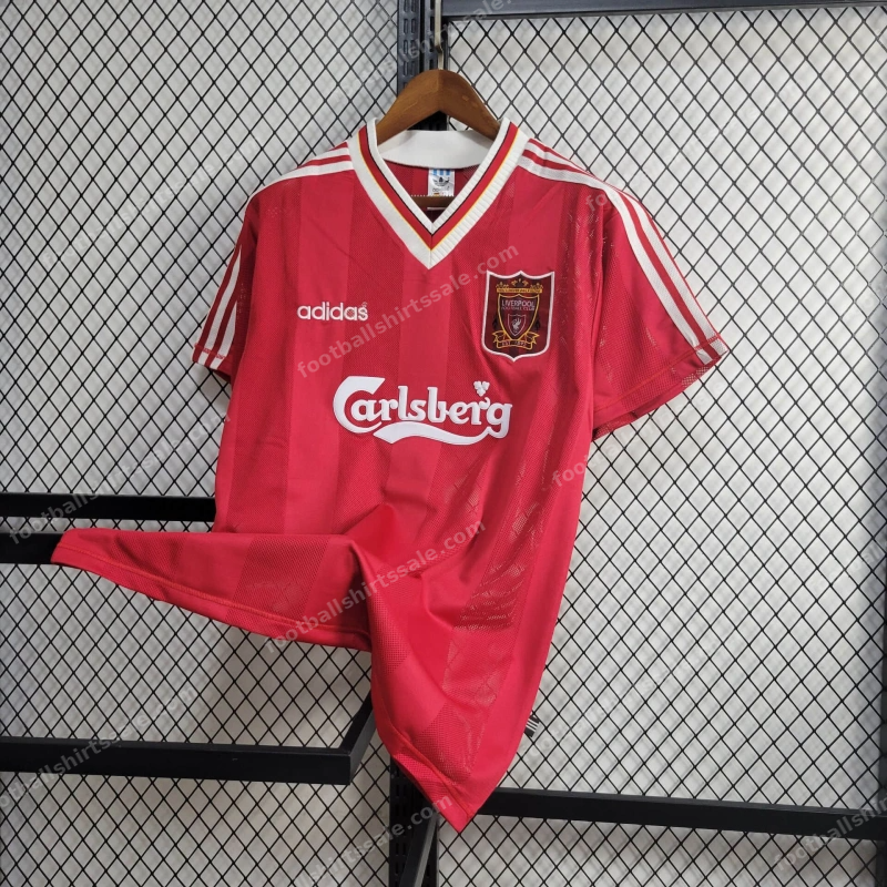 1995/1996 Retro Liverpool Home Football Shirt 1:1 Thai Quality - Detail 2