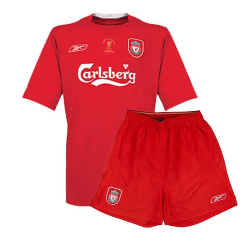 Retro Liverpool Home UCL Winners Kids Kit 04/05