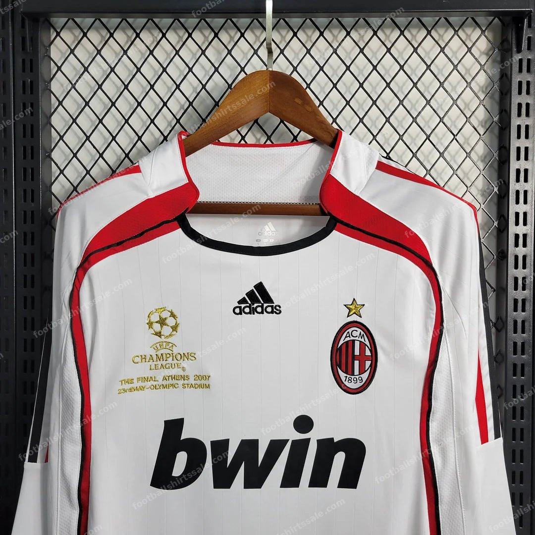 2006/2007 Retro Long Sleeve AC Milan Away Football Shirt 1:1 Thai Quality - Detail 2