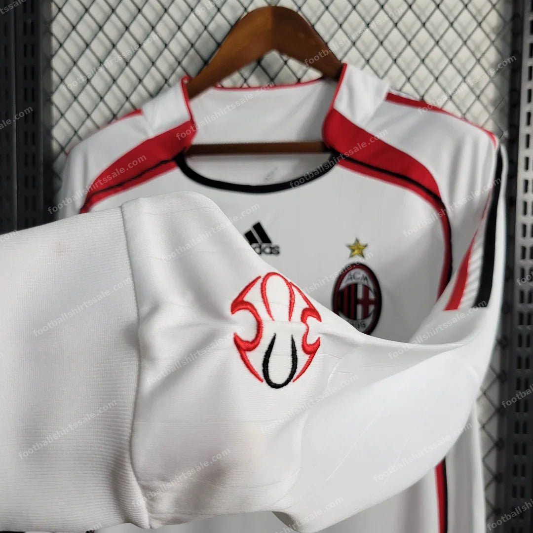 2006/2007 Retro Long Sleeve AC Milan Away Football Shirt 1:1 Thai Quality - Detail 6