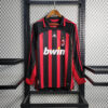 2006/2007 Retro Long Sleeve AC Milan Home Football Shirt 1:1 Thai Quality