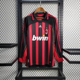2006/2007 Retro Long Sleeve AC Milan Home Football Shirt 1:1 Thai Quality