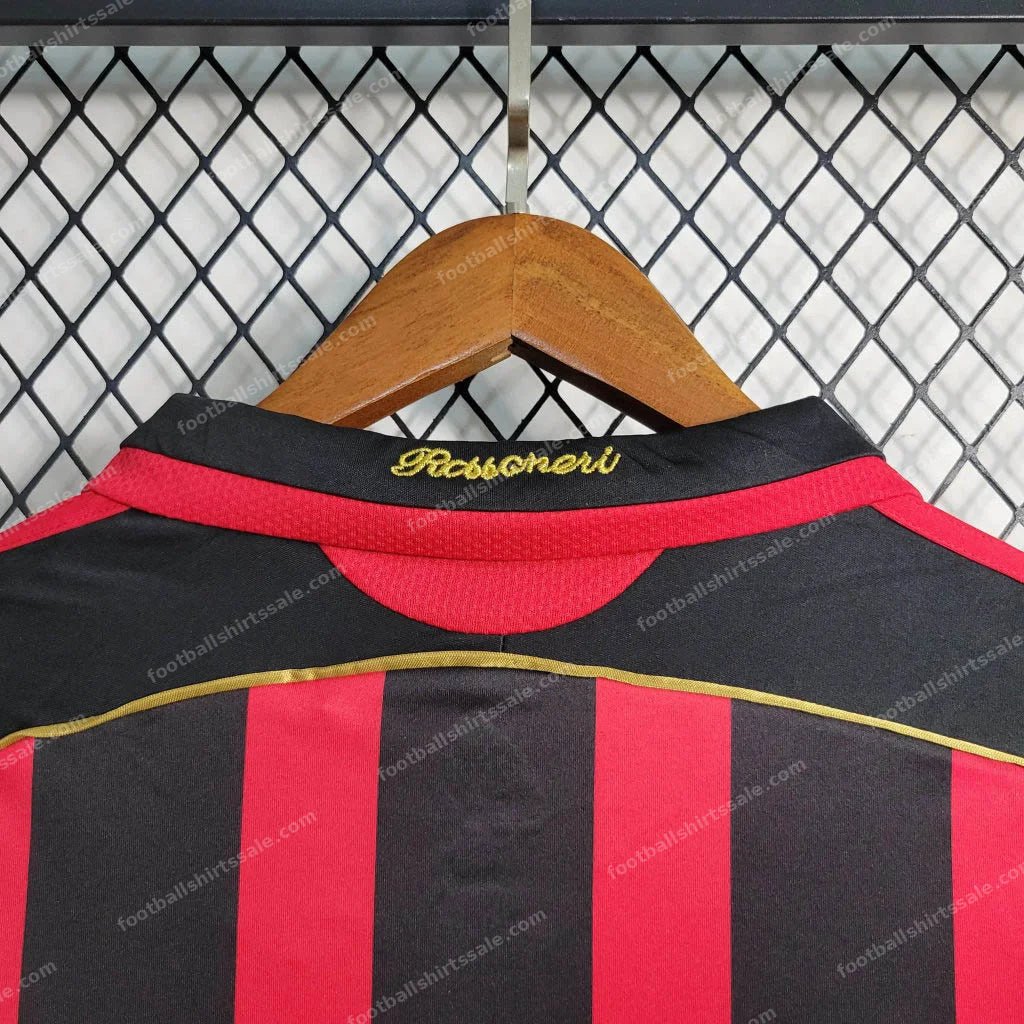 2006/2007 Retro Long Sleeve AC Milan Home Football Shirt 1:1 Thai Quality - Detail 9