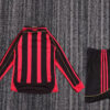 2006/2007 Retro Long Sleeve AC Milan Home Football Shirt Kids Size - Detail 1