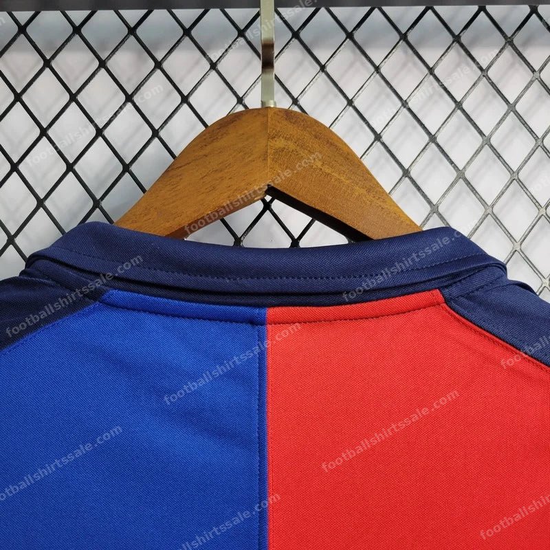 Retro Long Sleeve Barcelona 100th Anniversary Version Football Shirt Home 1:1 Thai Quality - Detail 5