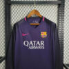 2016/2017 Retro Long Sleeve Barcelona Away Football Shirt 1:1 - Detail 2