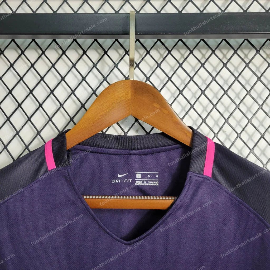 2016/2017 Retro Long Sleeve Barcelona Away Football Shirt 1:1 - Detail 5