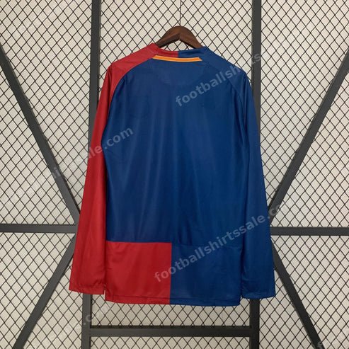 2008/2009 Retro Long Sleeve Barcelona Football Shirt Home Champions League 1:1 Thai Quality - Detail 1