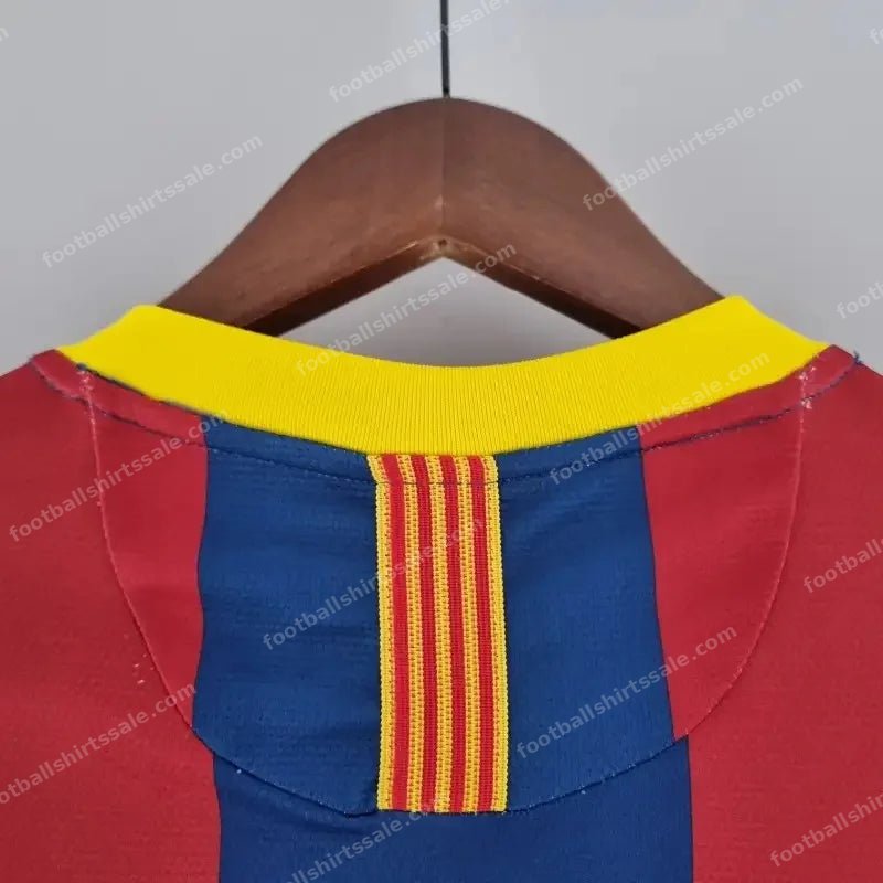 2010/2011 Retro Long Sleeve Barcelona Home Football Shirt 1:1 Thai Quality - Detail 5
