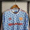 1990/1992 Retro Long Sleeve Manchester United Away Football Shirt 1:1 Thai Quality - Detail 2