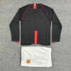 2007/2008 Retro Long Sleeve Manchester United Away Football Shirt Kids Size - Detail 1