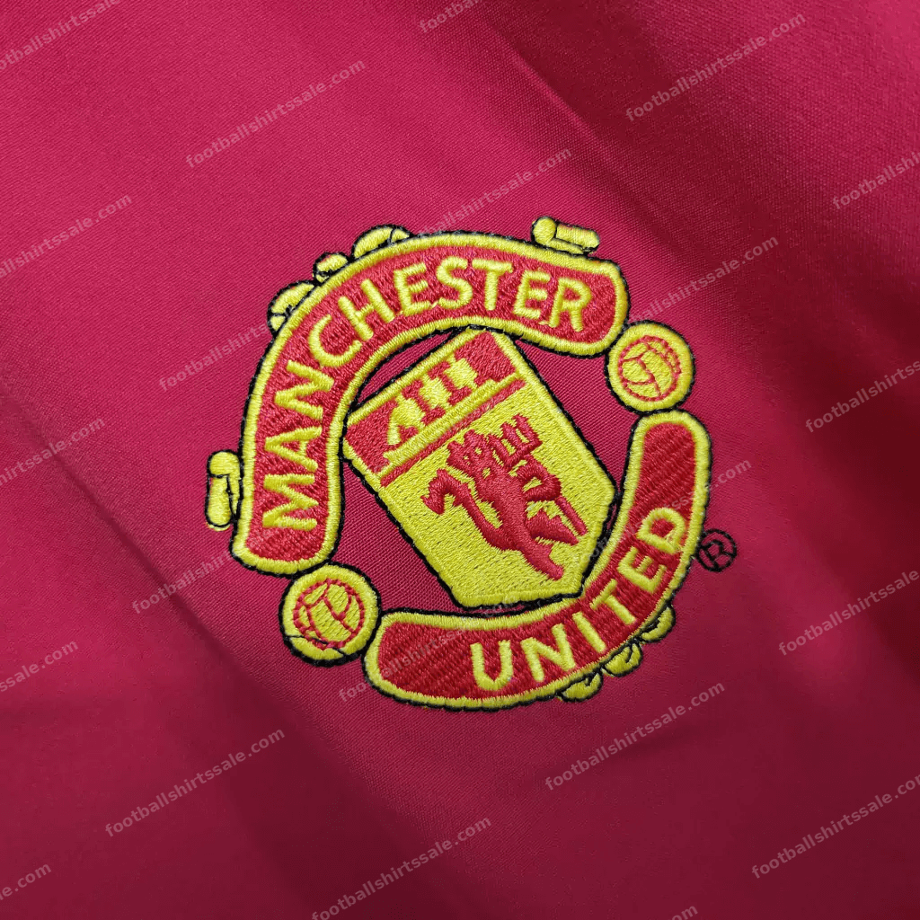 2002/2004 Retro Long Sleeve Manchester United Home Football Shirt 1:1 Thai Quality - Detail 3