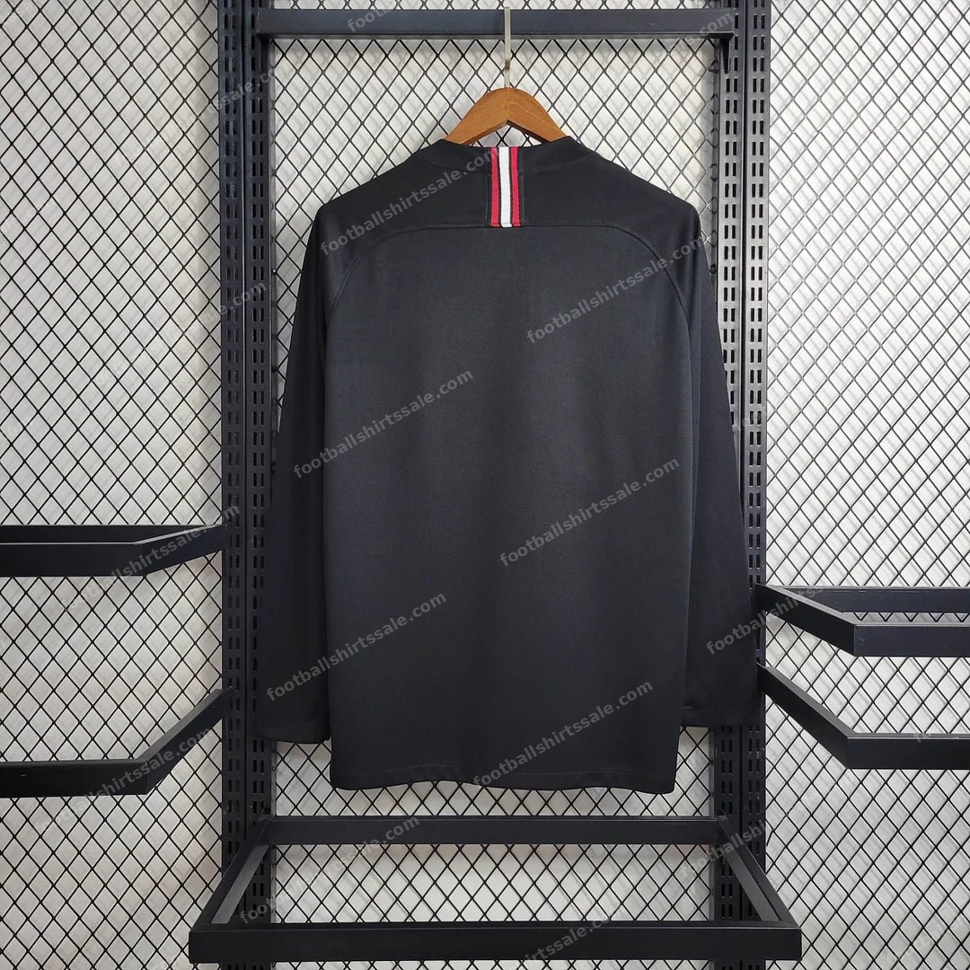 2018/2019 Retro Long Sleeve Paris Saint-Germain Home Football Shirt - Detail 1