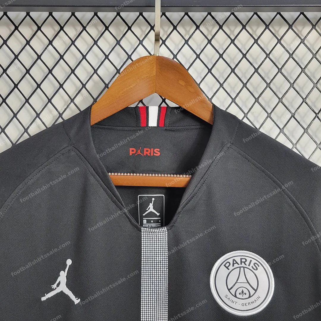 2018/2019 Retro Long Sleeve Paris Saint-Germain Home Football Shirt - Detail 5