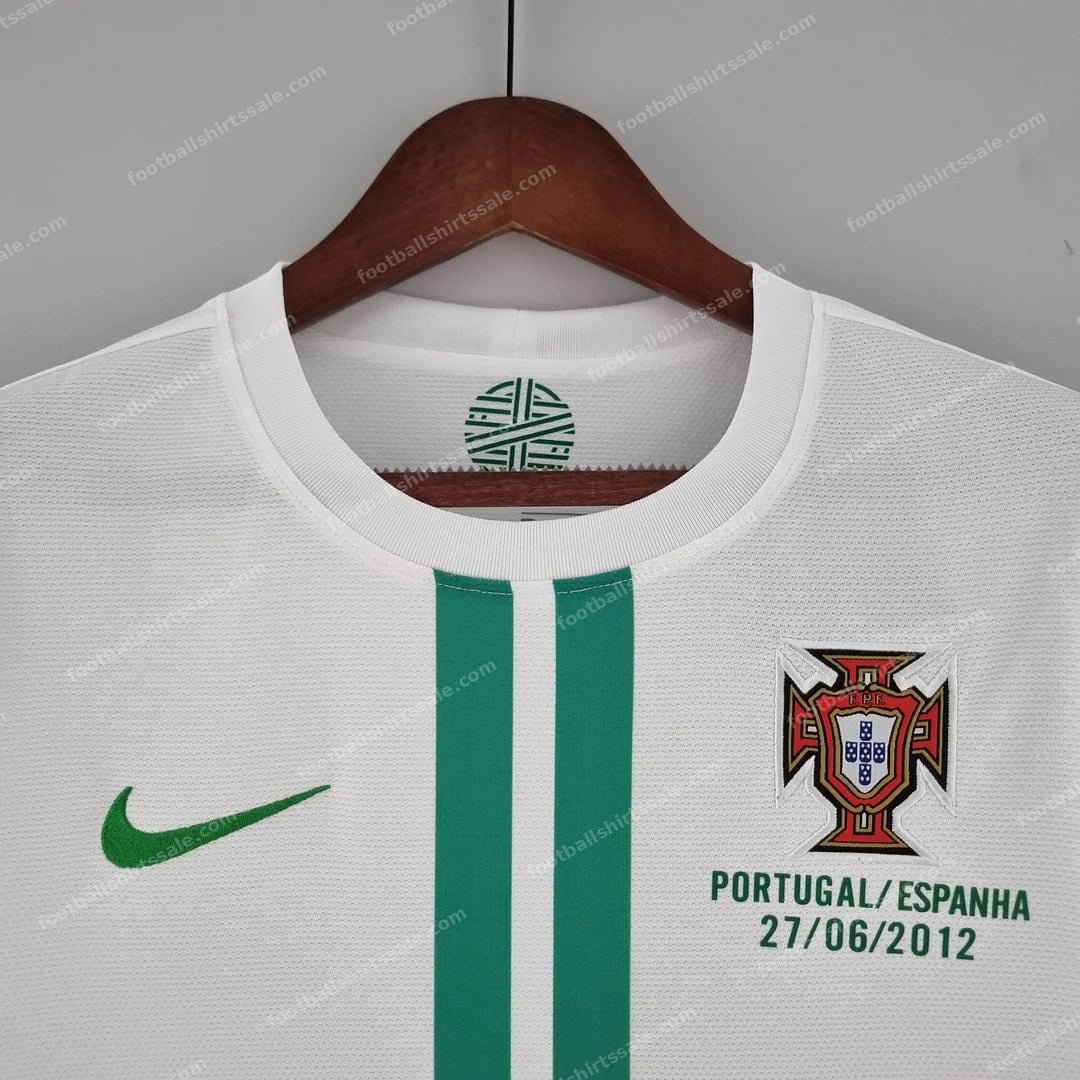2012 Retro Long Sleeve Portugal Away Football Shirt - Detail 2