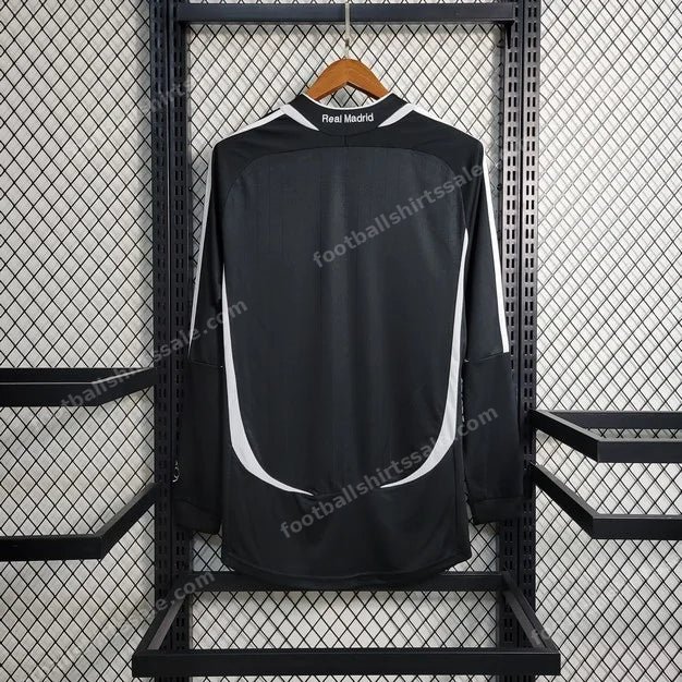 2006/2007 Retro Long Sleeve Real Madrid Away Football Shirt - Detail 1