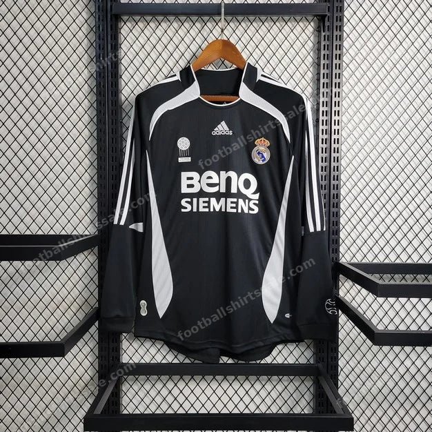 2006/2007 Retro Long Sleeve Real Madrid Away Football Shirt