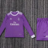 2016/2017 Retro Long Sleeve Real Madrid Away Football Shirt Kids Size