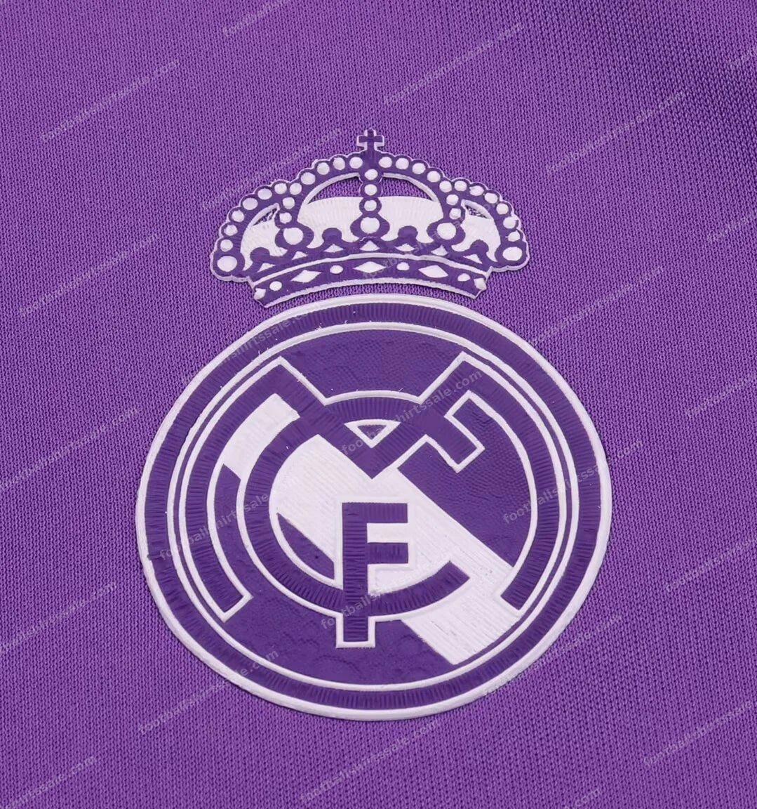 2016/2017 Retro Long Sleeve Real Madrid Away Football Shirt Kids Size - Detail 3