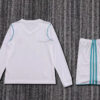 2017/2018 Retro Long Sleeve Real Madrid Home Football Shirt Kids Size - Detail 1