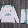 2017/2018 Retro Long Sleeve Real Madrid Home Football Shirt Kids Size