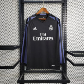 2016/2017 Retro Long Sleeve Real Madrid Third Away Football Shirt 1:1 Thai Quality