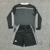 2014/2015 Retro Long Sleeve Real Madrid Third Away Football Shirt Kids Size - Detail 1