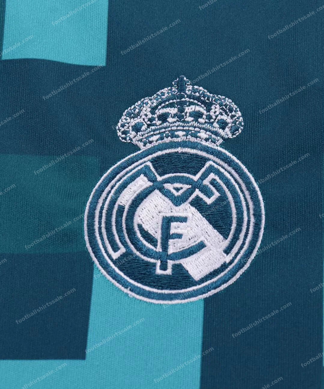2017/2018 Retro Long Sleeve Real Madrid Third Away Football Shirt Kids Size - Detail 2