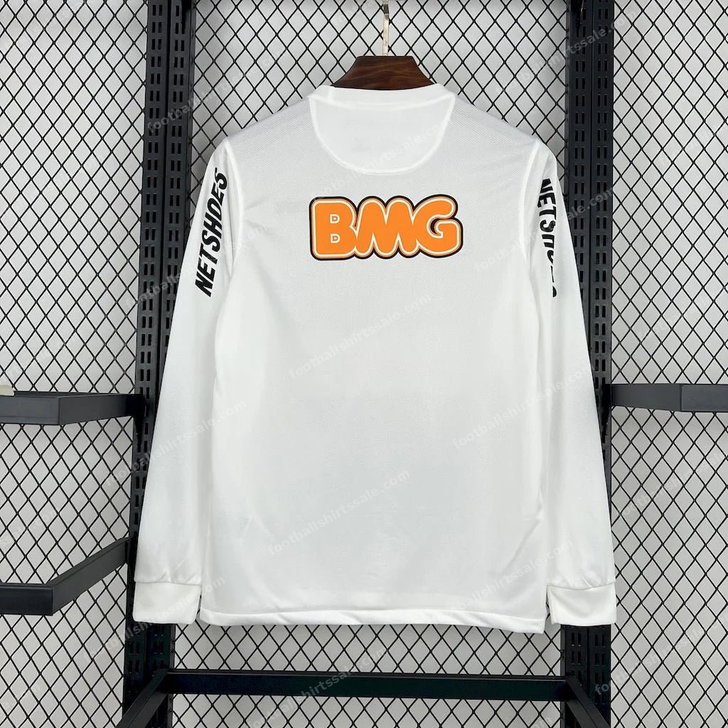 2011/2012 Retro Long Sleeve Santos Away Football Shirt - Detail 1