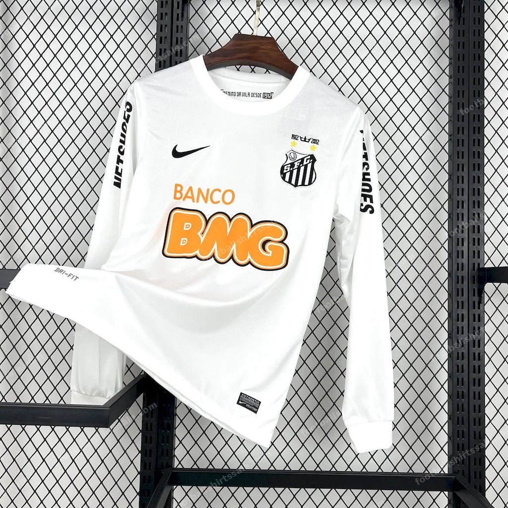2011/2012 Retro Long Sleeve Santos Away Football Shirt
