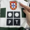 2001/2003 Retro Long Sleeve Sporting Lisbon Home Football Shirt - Detail 2
