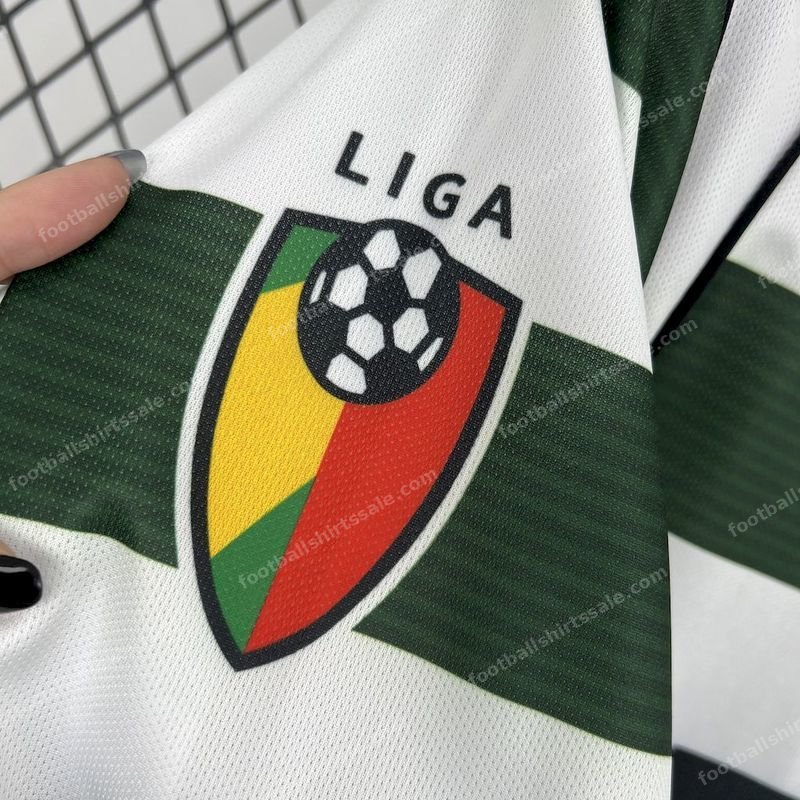 2001/2003 Retro Long Sleeve Sporting Lisbon Home Football Shirt - Detail 7