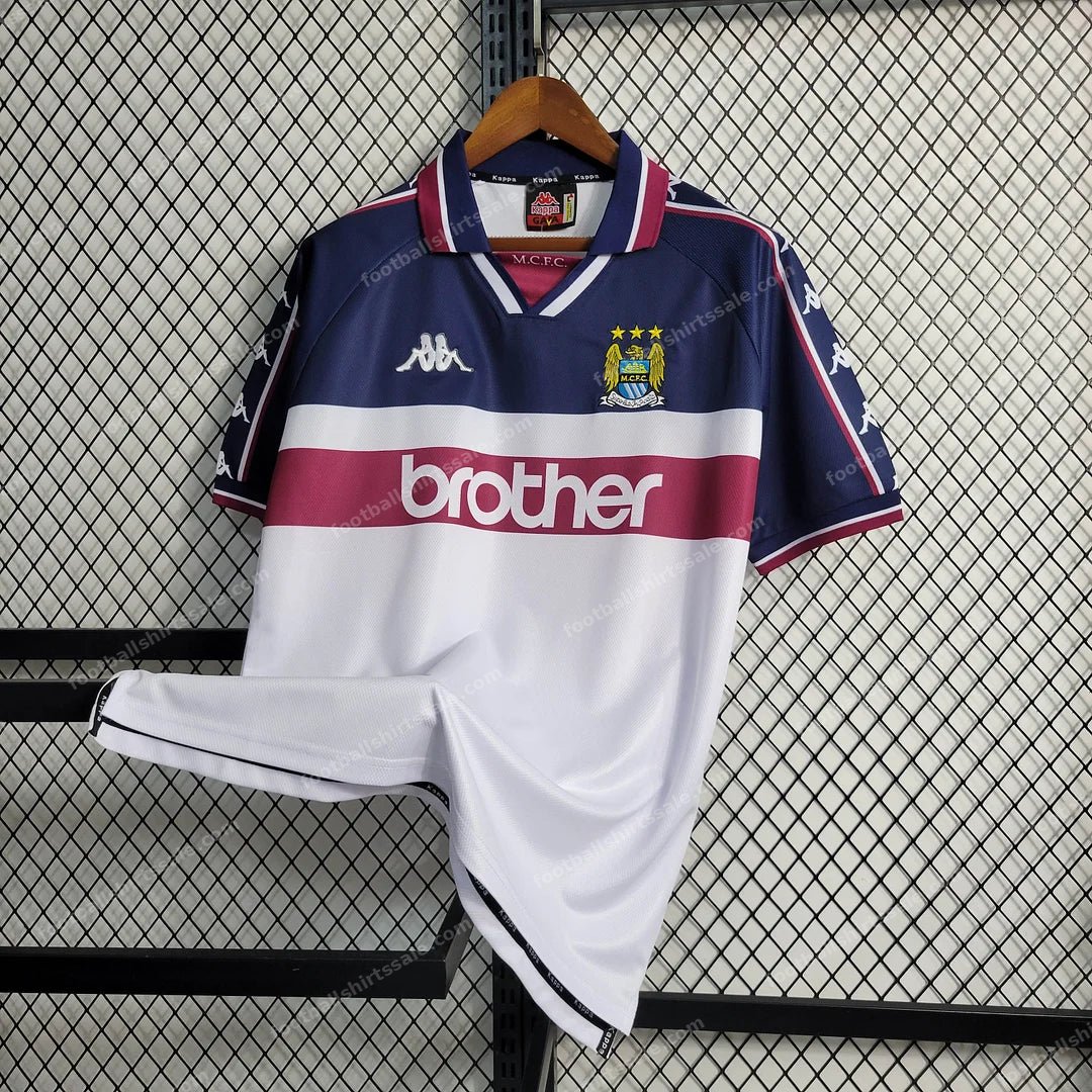1997/1998 Retro Manchester City Away Football Shirt - Detail 2