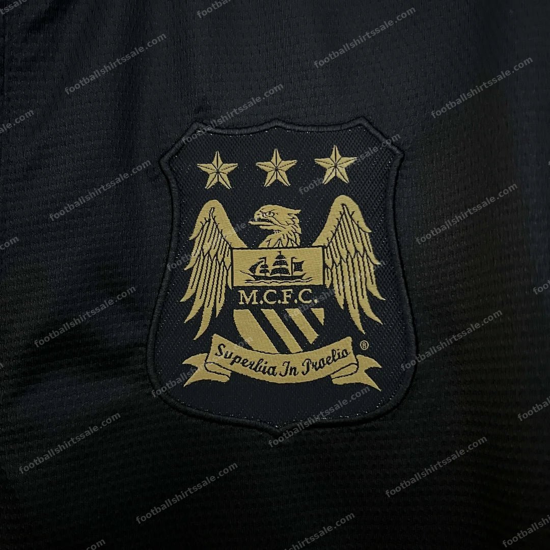 2013/2014 Retro Manchester City Away Football Shirt - Detail 3