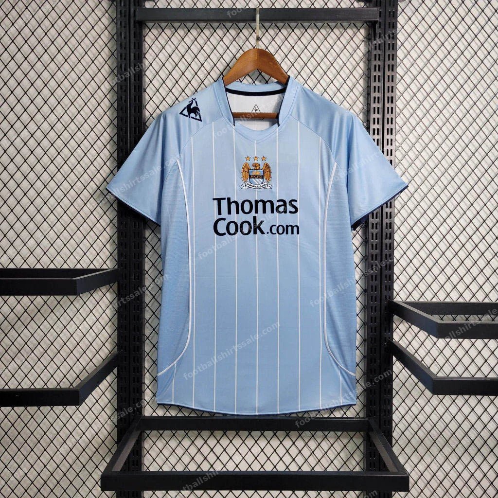 2007/2008 Retro Manchester City Home Football Shirt