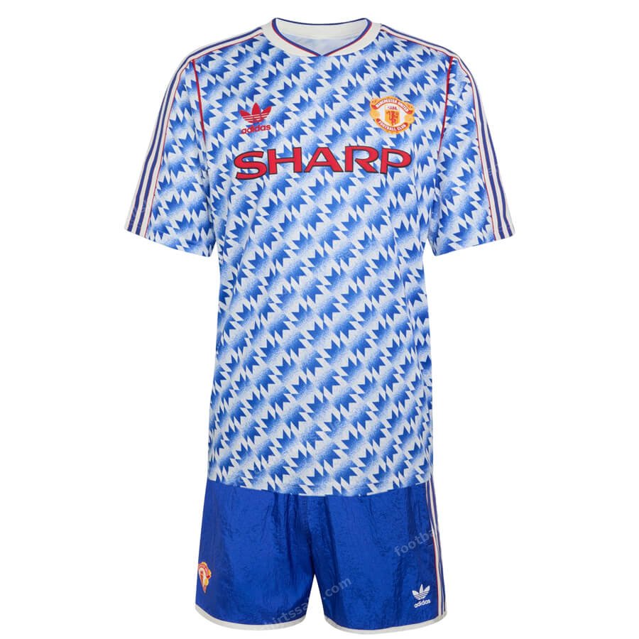 Retro Manchester United Away Kids Kit 90/92