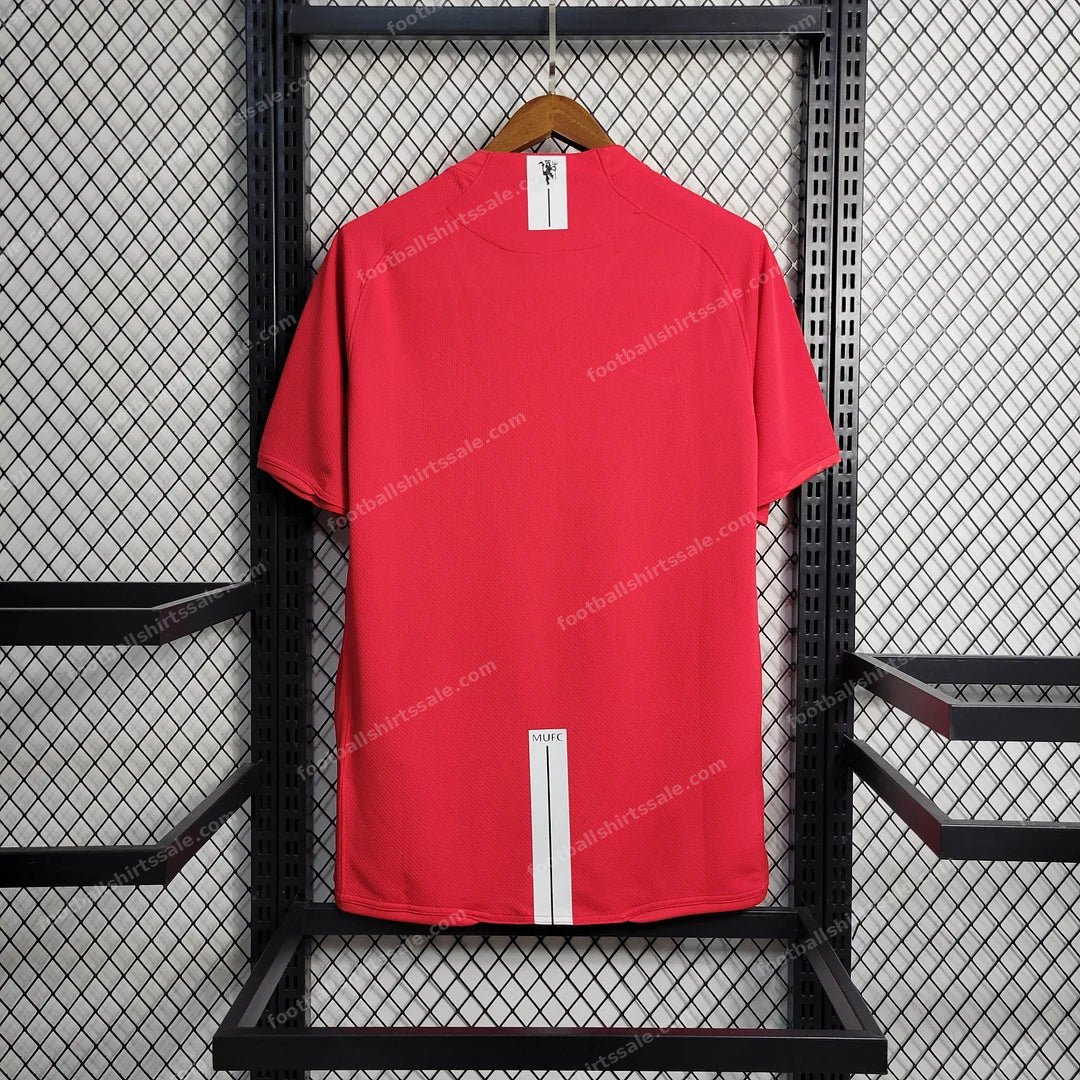 2007/2008 Retro Manchester United Home Champions League Edition Football Shirt - Detail 1