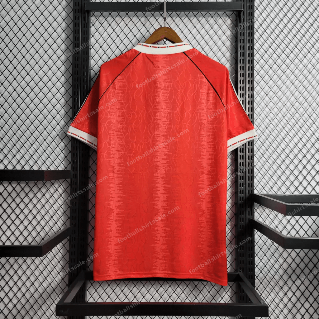 1990/1992 Retro Manchester United Home Football Shirt 1:1 Thai Quality - Detail 1
