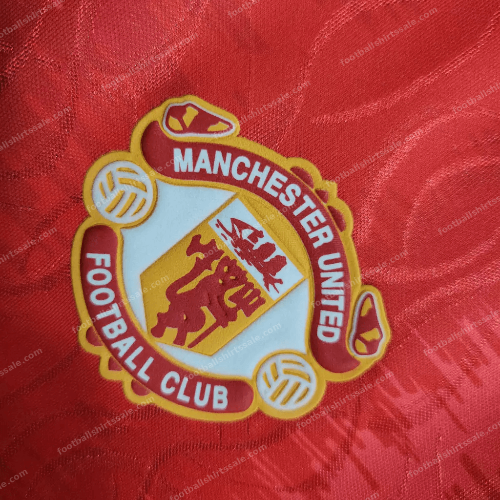 1990/1992 Retro Manchester United Home Football Shirt 1:1 Thai Quality - Detail 2