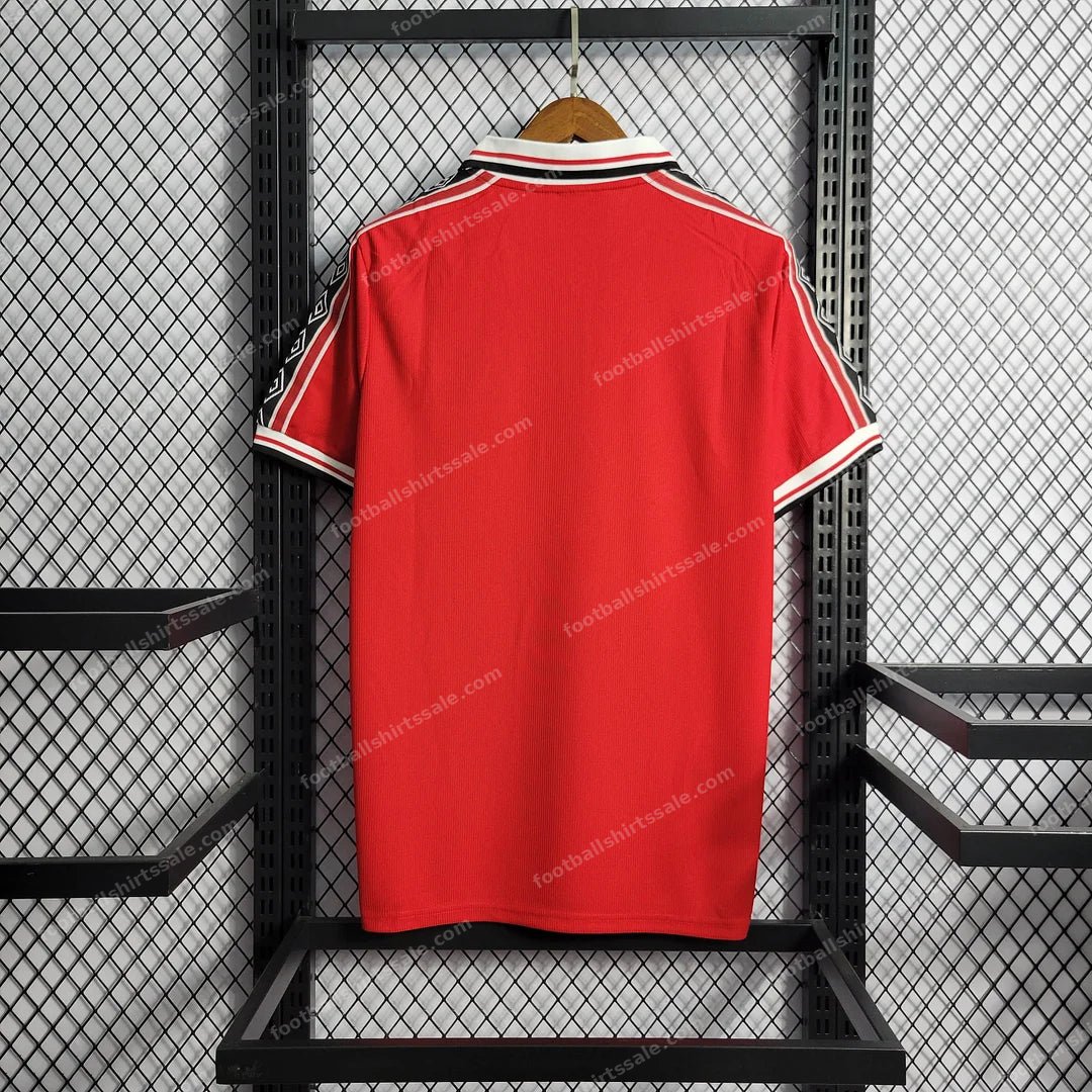 1998/1999 Retro Manchester United Home Football Shirt 1:1 Thai Quality - Detail 1