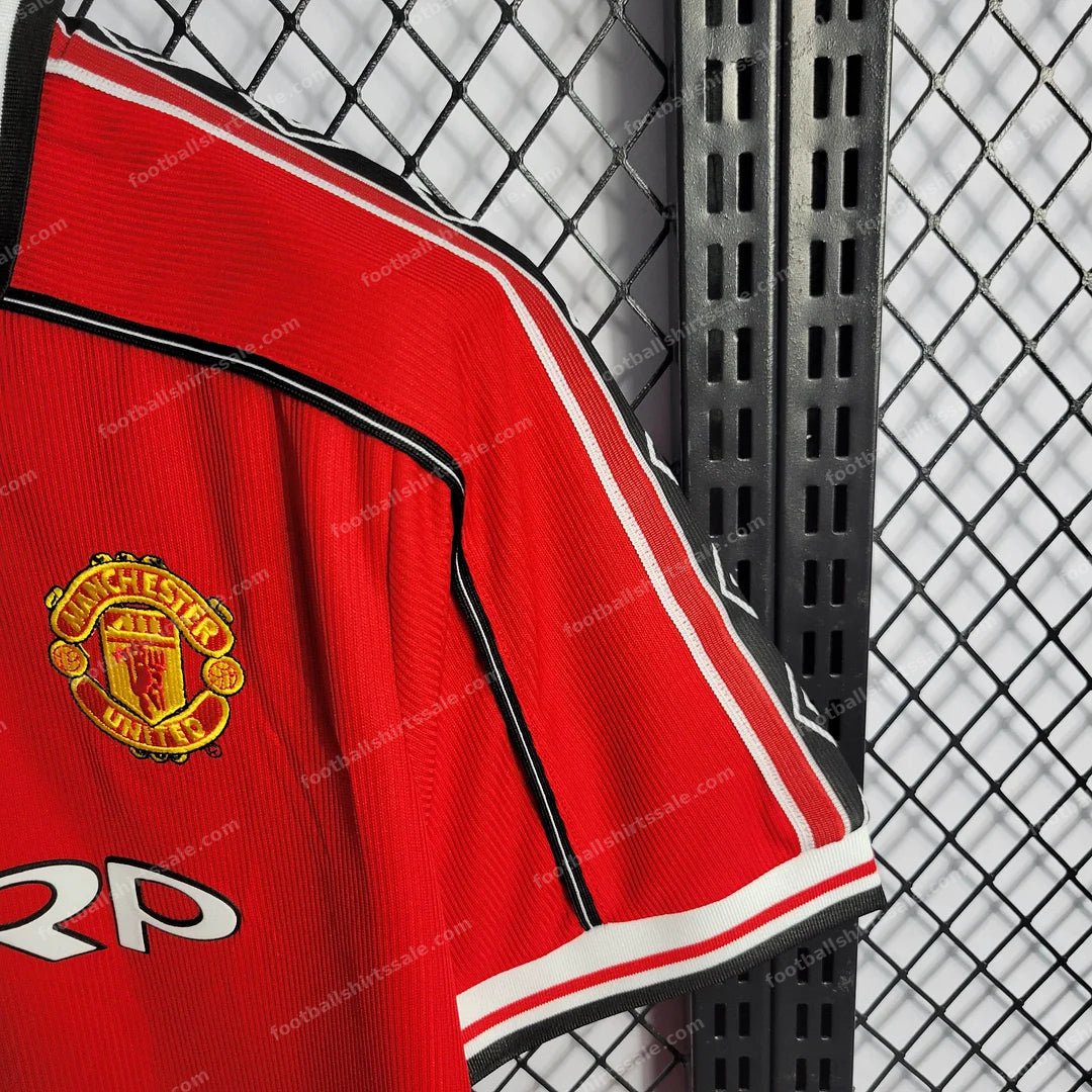 1998/1999 Retro Manchester United Home Football Shirt 1:1 Thai Quality - Detail 5